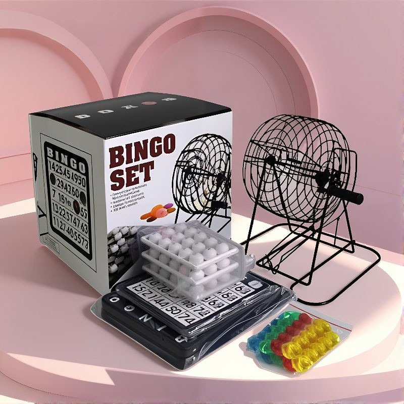 Party Games For Large Groups - Stalen Bingo Kooi Set Bingo Loterij