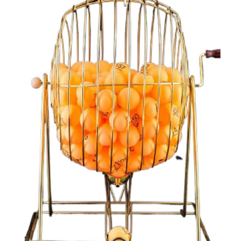Party Games For Large Groups - Stalen Bingo Loterij Machine Spelkooi Set