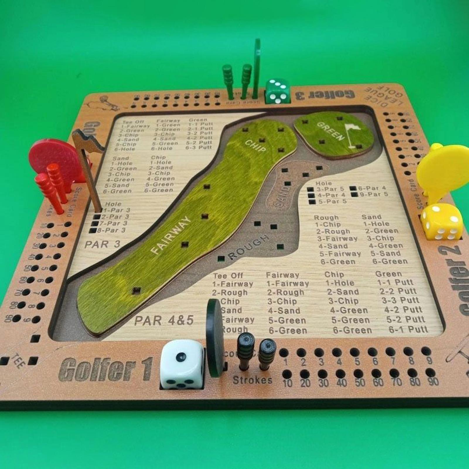 Golfdobbelspel Houten uitdagen - Party Games Indoor recensie en prijs