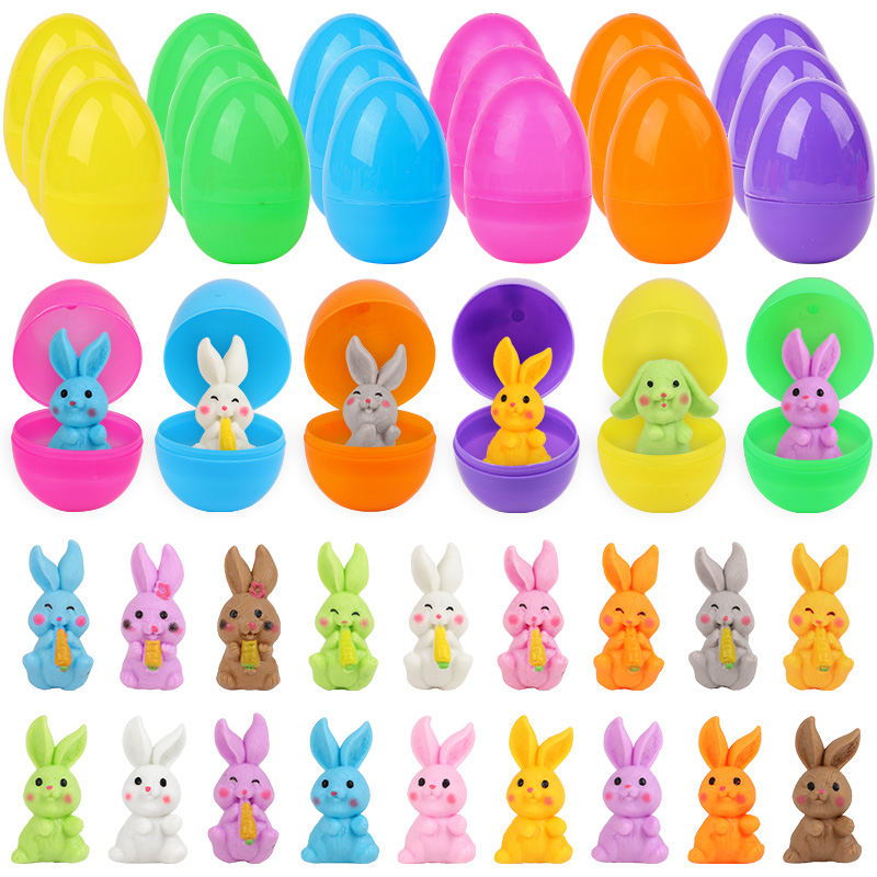 24 stuks paaseieren met konijn - Party Games Egg recensie en prijs