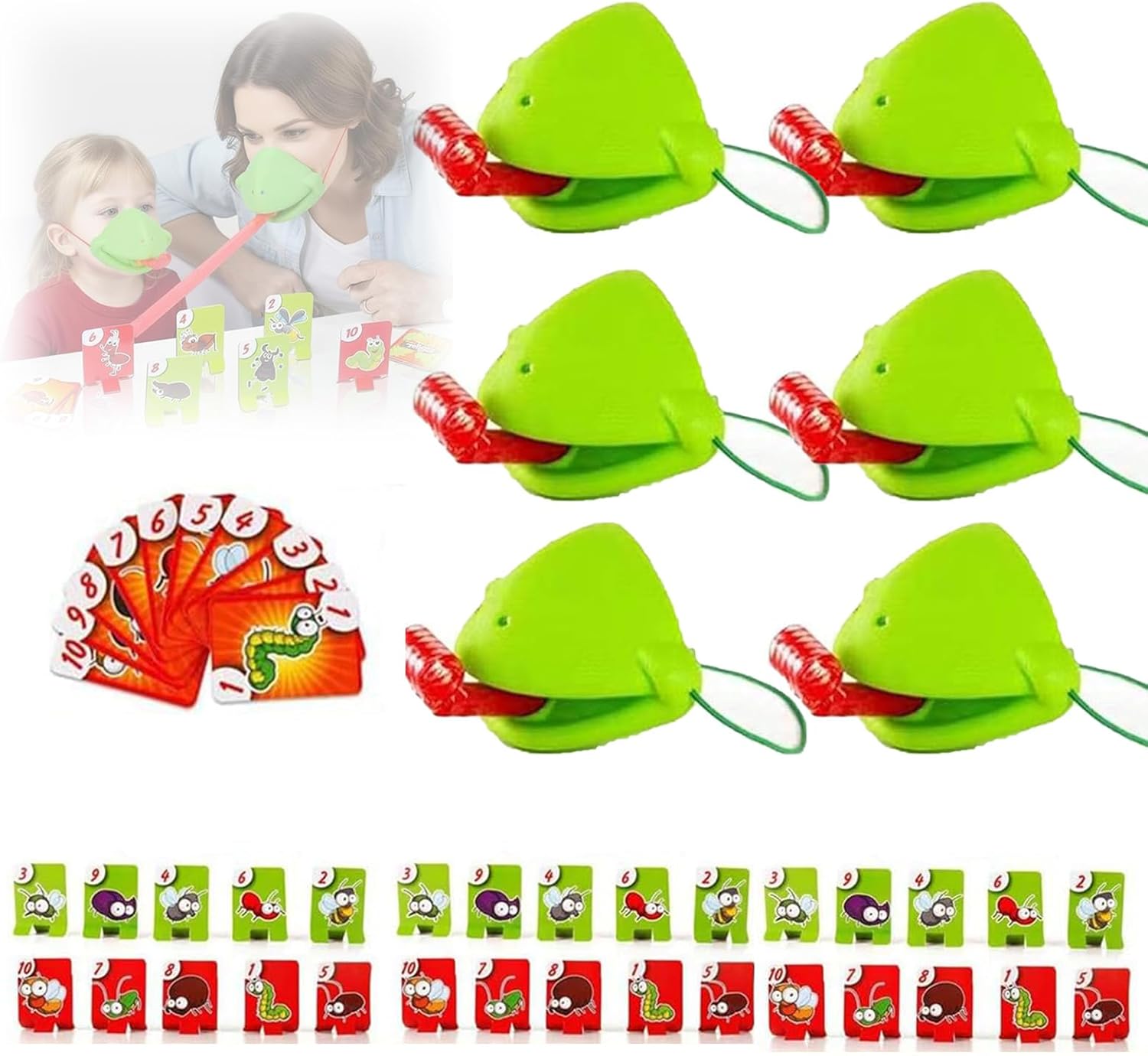6-set kameleon tongschietspel, - Party Games Engagement recensie en prijs