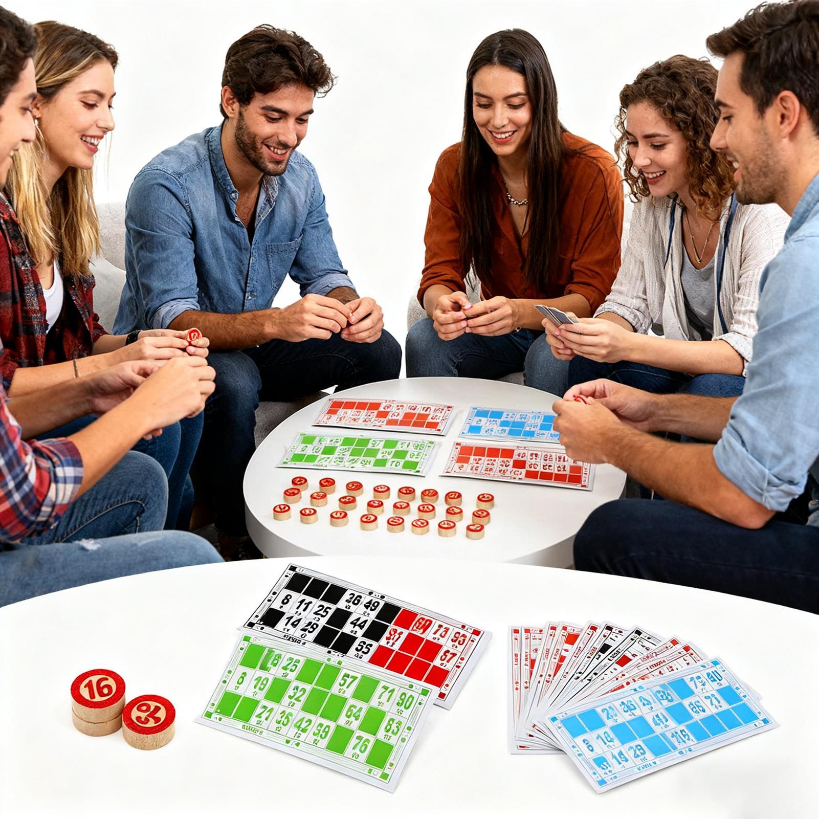 Vintage houten bingospelset Gr - Party Games For Large Groups recensie en prijs