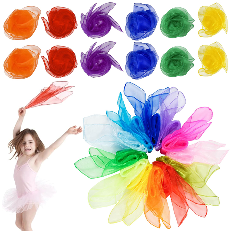 Zes kleuren zijden sjaal Feest - Party Games Engagement recensie en prijs