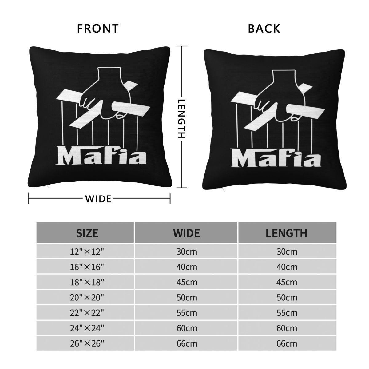 Mafia Party Game vierkante kus - Party Games Mafia recensie en prijs